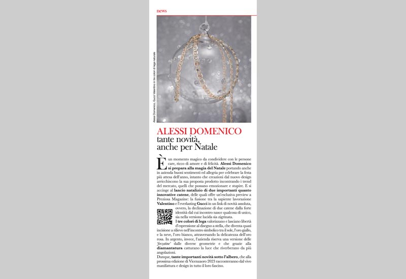 ALESSI DOMENICO - ALESSI DOMENICO: LOTS OF NOVELTIES, EVEN FOR CHRISTMAS